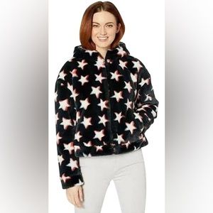 UGG star faux fur jacket